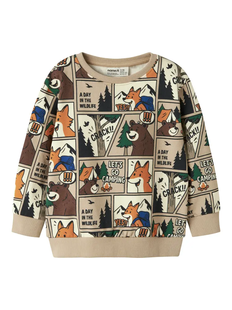 Name It Oswaldy Sweatshirt - Sesame - 104