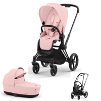 Cybex E-Priam Duovagn - Peach pink/Matt black