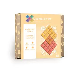 Connext Basplattor 2-pack Pastel - Lemon/Peach | Leksaker - Kreativ lek - Magnetiskt lekset | BabyMode