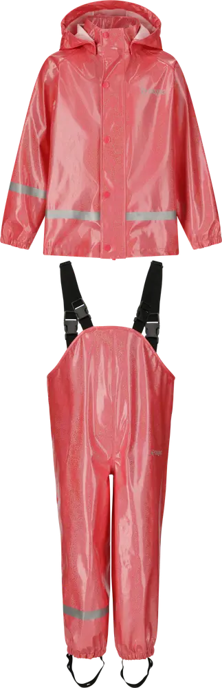 Sylvia Glitter Rengset - Diva Pink - 92 | Barnkläder - Ytterplagg - Regnkläder | BabyMode