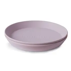 Dinner Plate Round Soft Lilac | Baby & Barn - Äta - Barnserviser | BabyMode