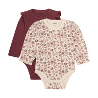 Långärmad Body 2-pack Red Mahogany