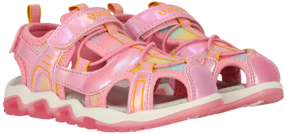Jugoe slutna sandaler med ljus - Begonia Pink - 25 | Barnskor - Sandaler - Sandaler med sluten tå | BabyMode