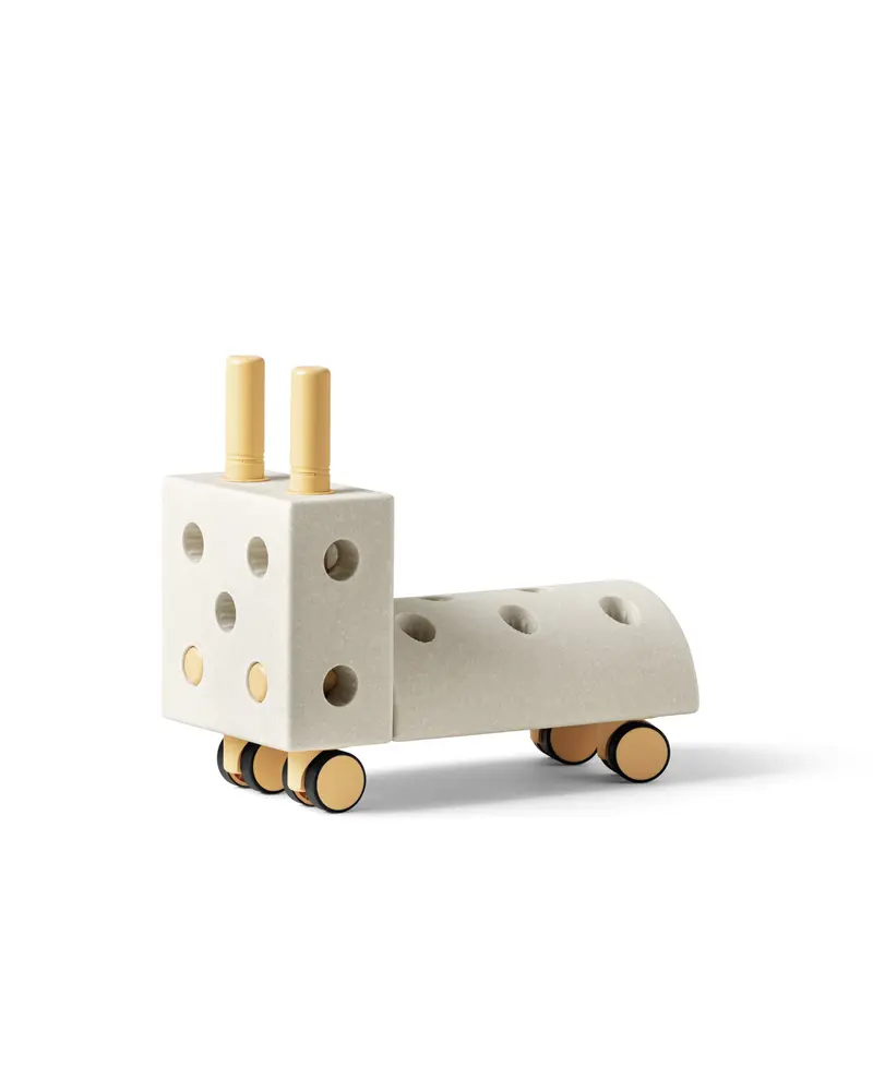 Tiny Ride - Sand Grey/Honey Yellow | Leksaker - Aktivitetsleksaker - Motorikleksaker | BabyMode