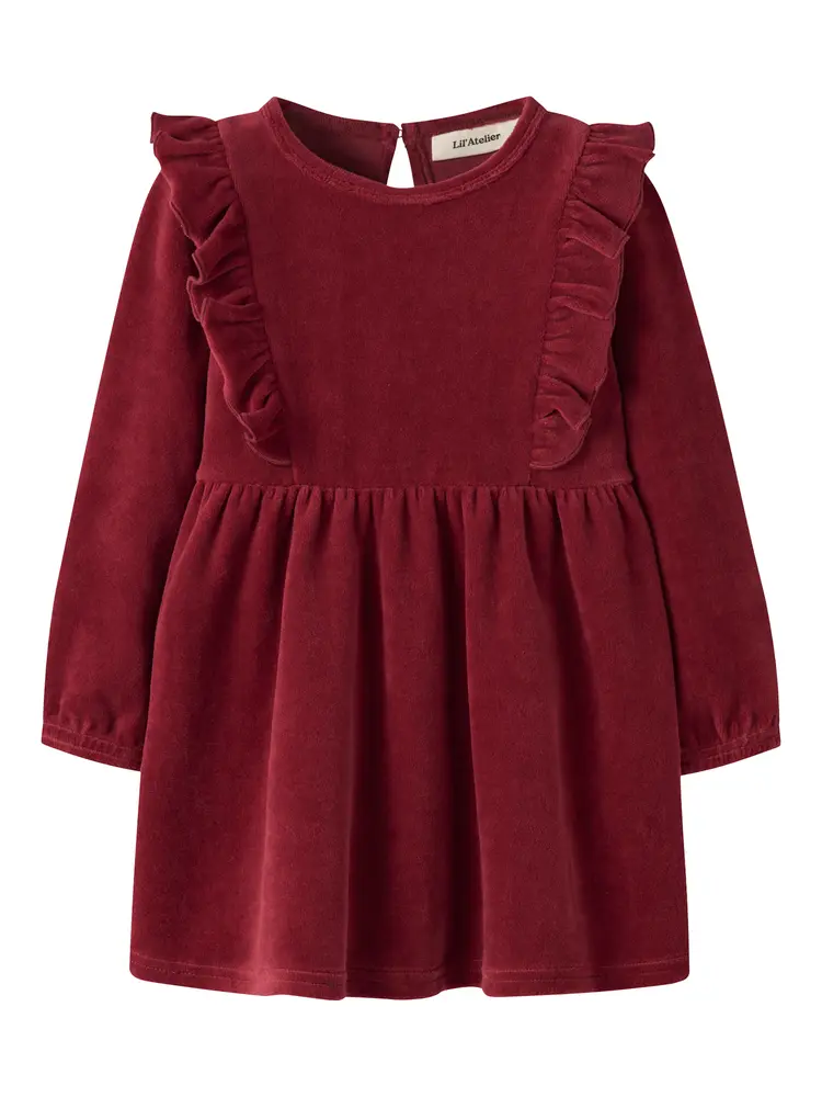 Lil' Atelier Saga Sag Klänning - Biking Red - 92