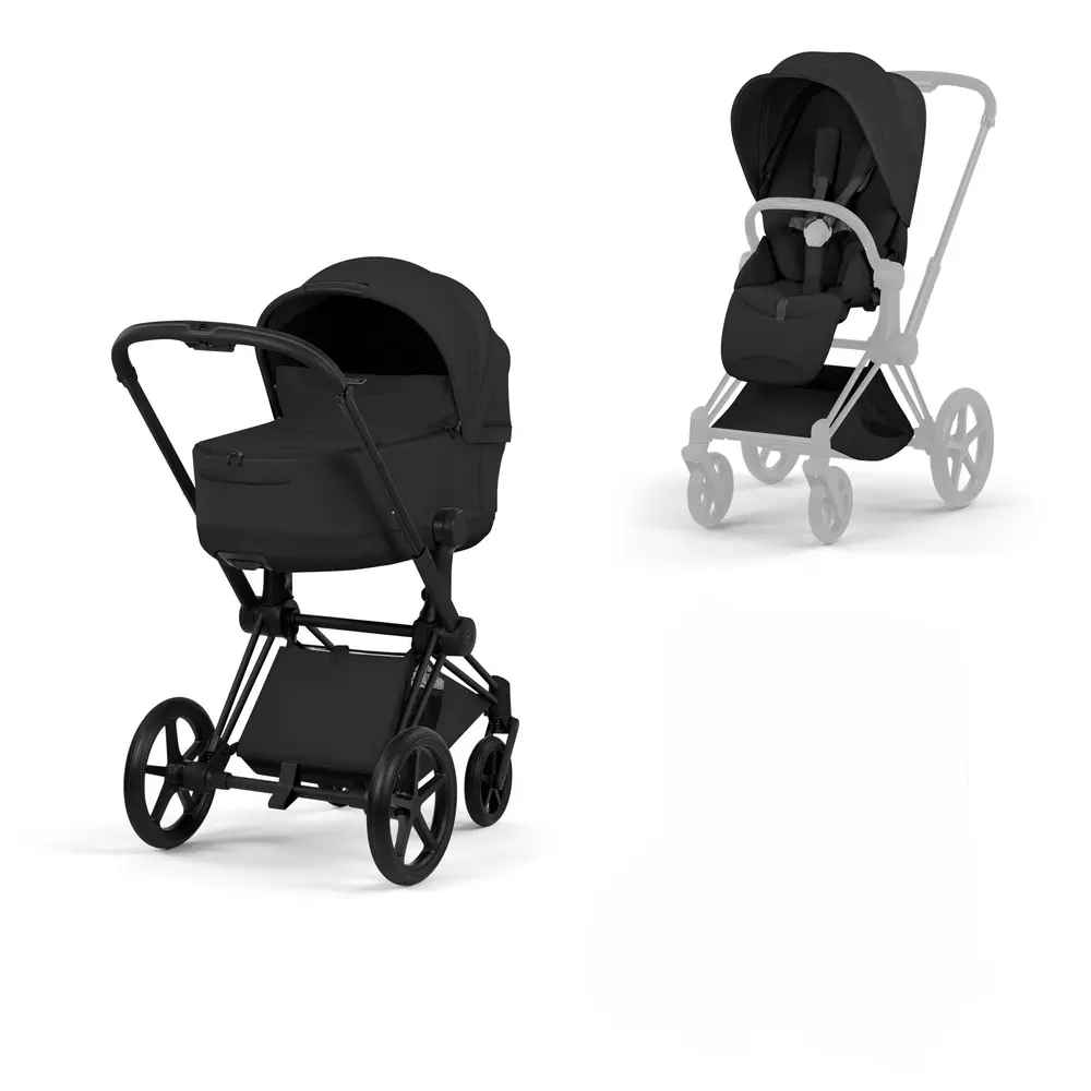 Cybex Priam Style Sittvagn - Peach Pink/Matt Black