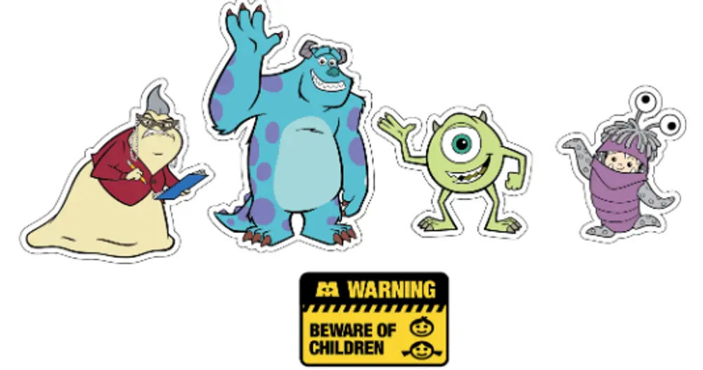Monsters Inc 5 Pack | Barnskor - Sandaler - Sandaler med sluten tå | BabyMode