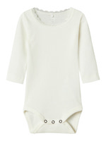 Kab långärmad body - Cloud dancer