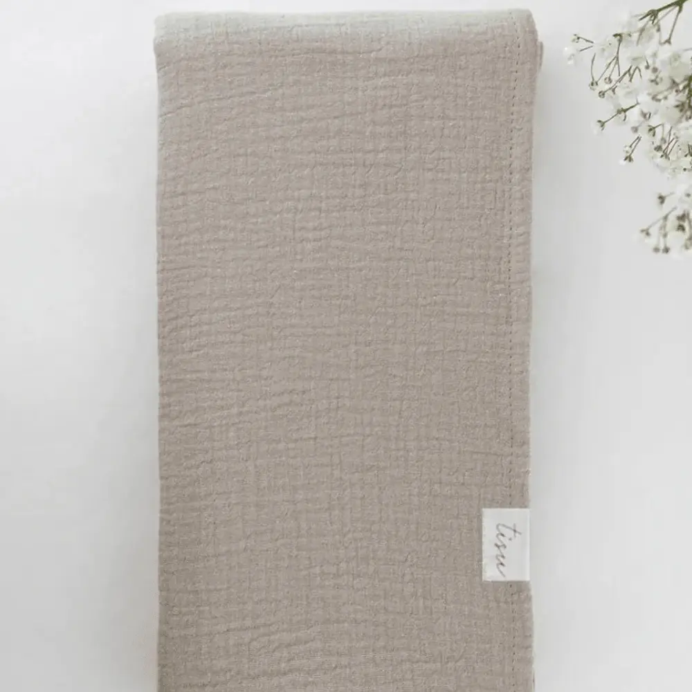 Muslinfilt - Sand | Barnrum - Textilier - Muslinfiltar | BabyMode