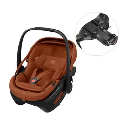 Coral Slide Pro Babyskydd inkl. Familyfix Slide Pro Base - Copper Terra | Bilbarnstolar | BabyMode