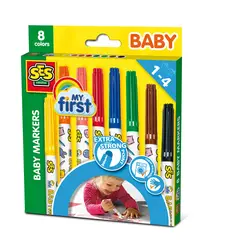 Baby Markers 8-pack | Leksaker - Kreativ lek - Färger & markörer | BabyMode