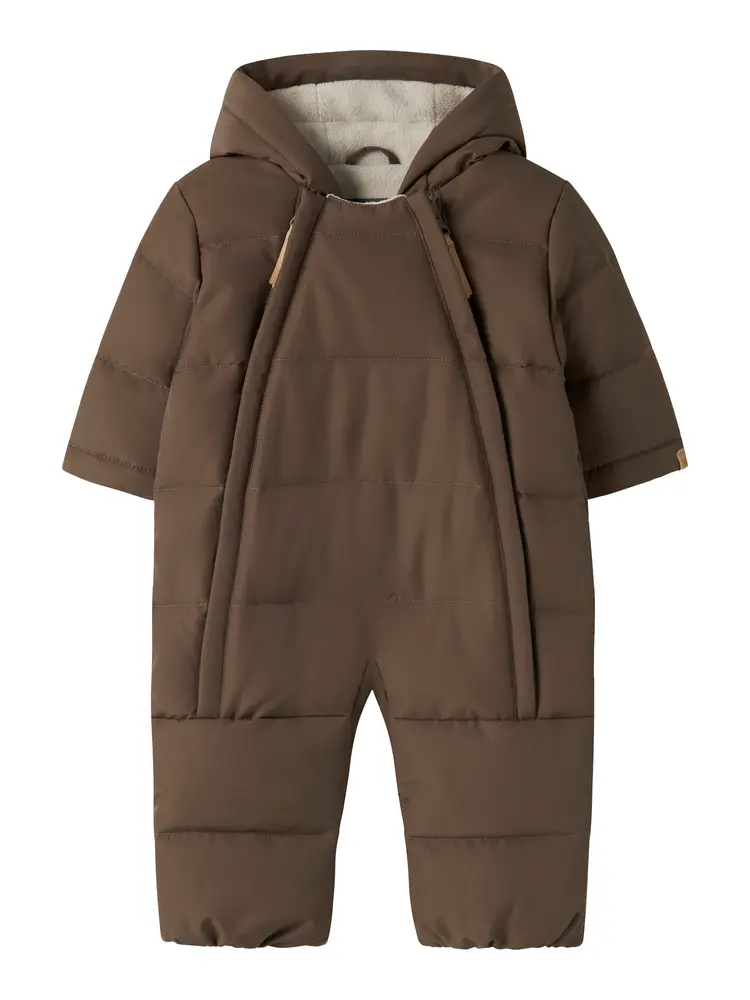 Lil' Atelier Lamedow03 Puffer Overall - Dark Earth - 62/68