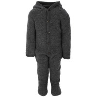 Babyoverall Hush Ull - Dark Grey Melange
