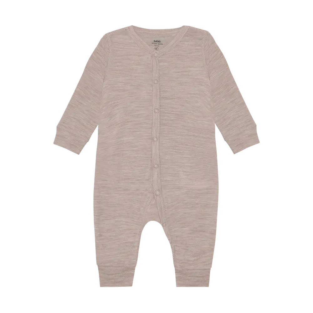 BeKids Ulljumpsuit - Mocha Meringue Melange - 60