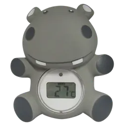 Badtermometer Flodhäst - Grå | Baby & Barn - Sköta - Badkar & badtillbehör | BabyMode