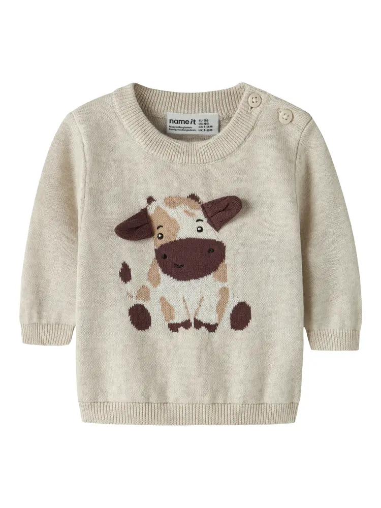 Name It Ligan Sweater - Peyote Melange - 56