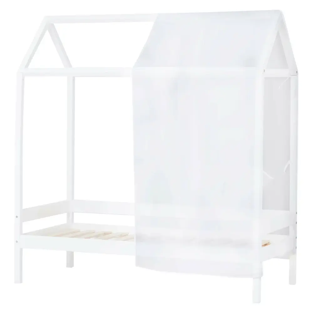 Mermaid Gardin till Hus-säng 70x160 cm- Transparent | Barnrum - Textilier | BabyMode