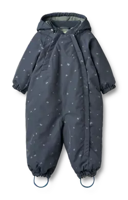 Adi Vinteroverall- Greyblue letters | Kläder - Ytterplagg - Overaller | BabyMode