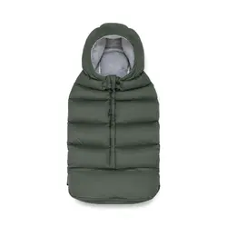 Åkpåse Puffer - Forest Green | Barnvagnar - Barnvagnstillbehör - Åkpåsar | BabyMode