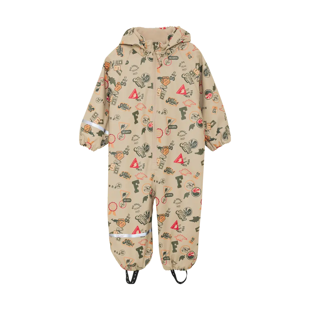 Regndräkt m. Print - Mulled Basil - 80 | Barnkläder - Ytterplagg - Regnkläder | BabyMode