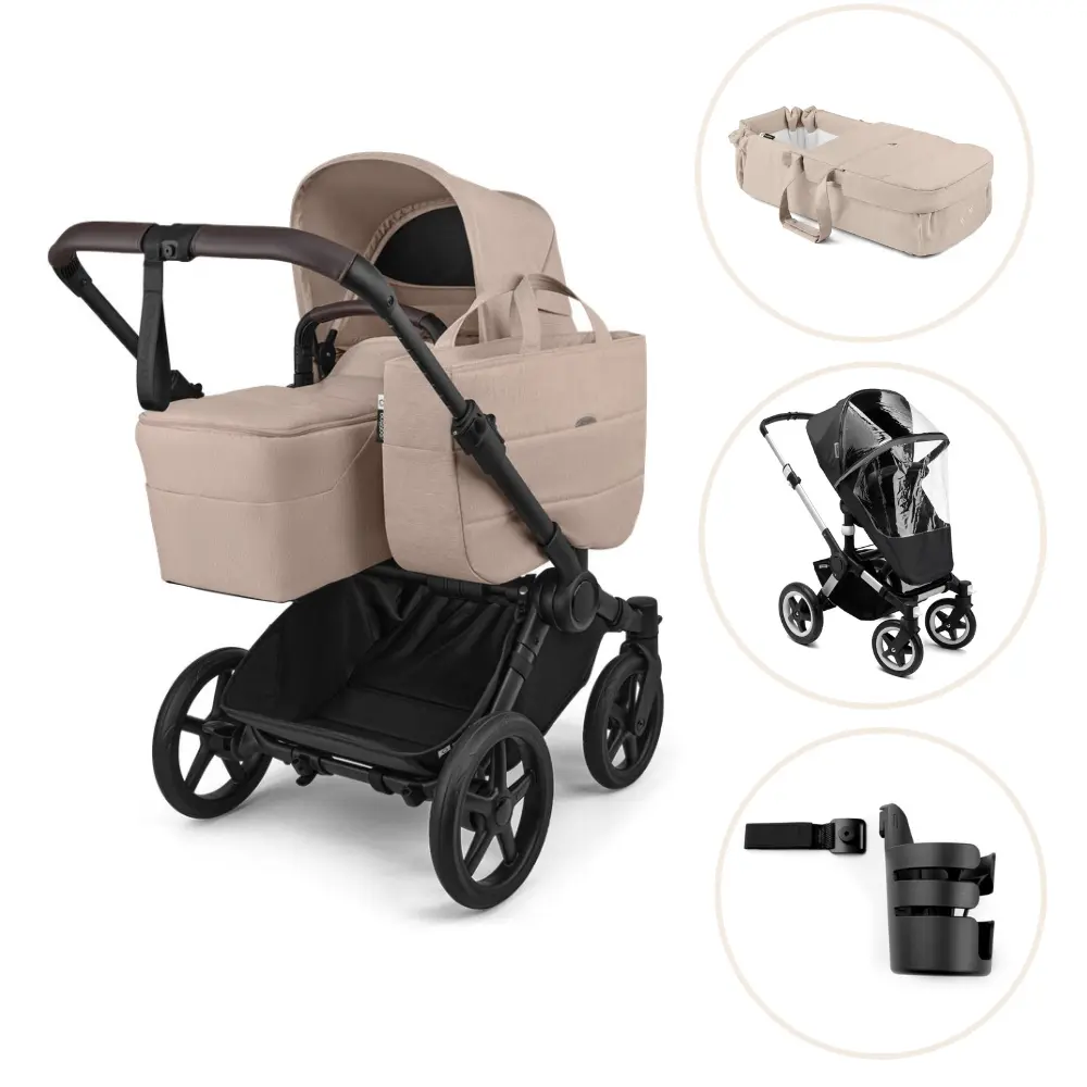 Bugaboo Donkey 6 Barnvagn - Desert Taupe Melange/Black