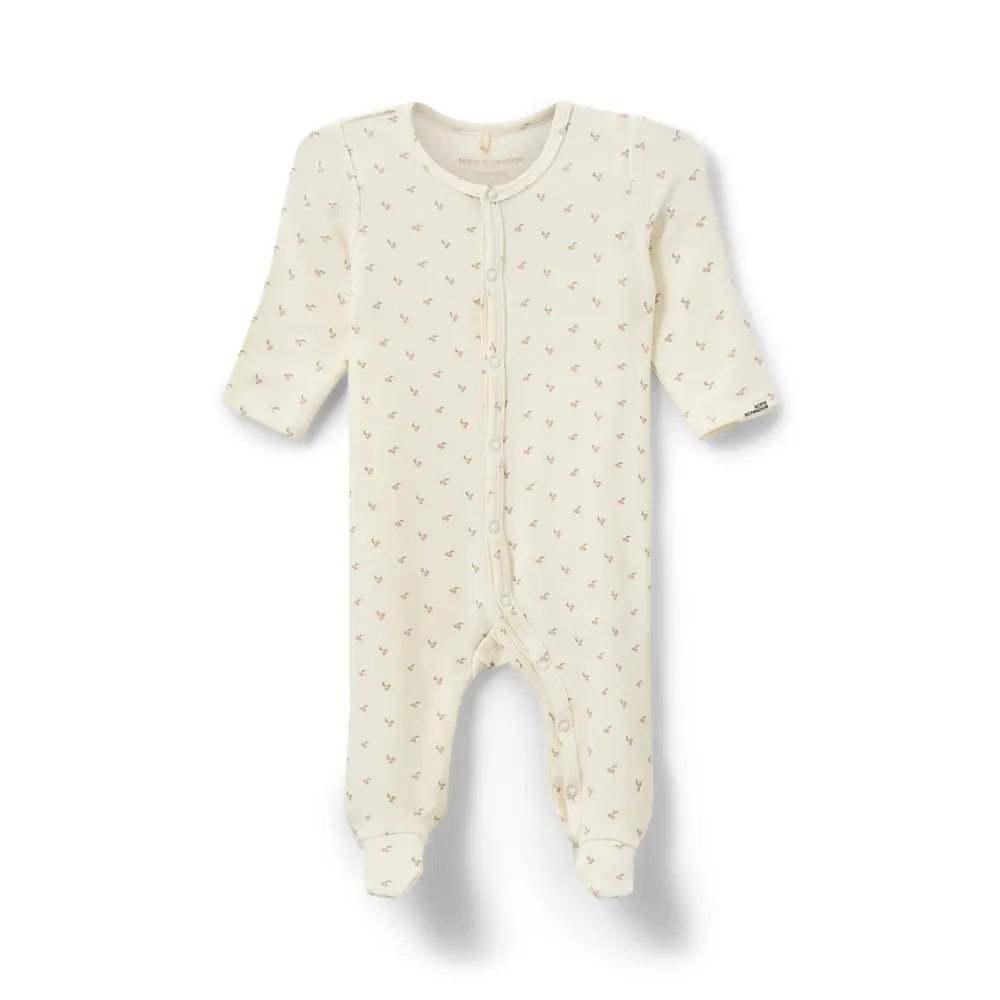 Cirkel Jumpsuit - Antique White - 44 | Barnkläder - Bodys & overaller - Jumpsuit med fot | BabyMode