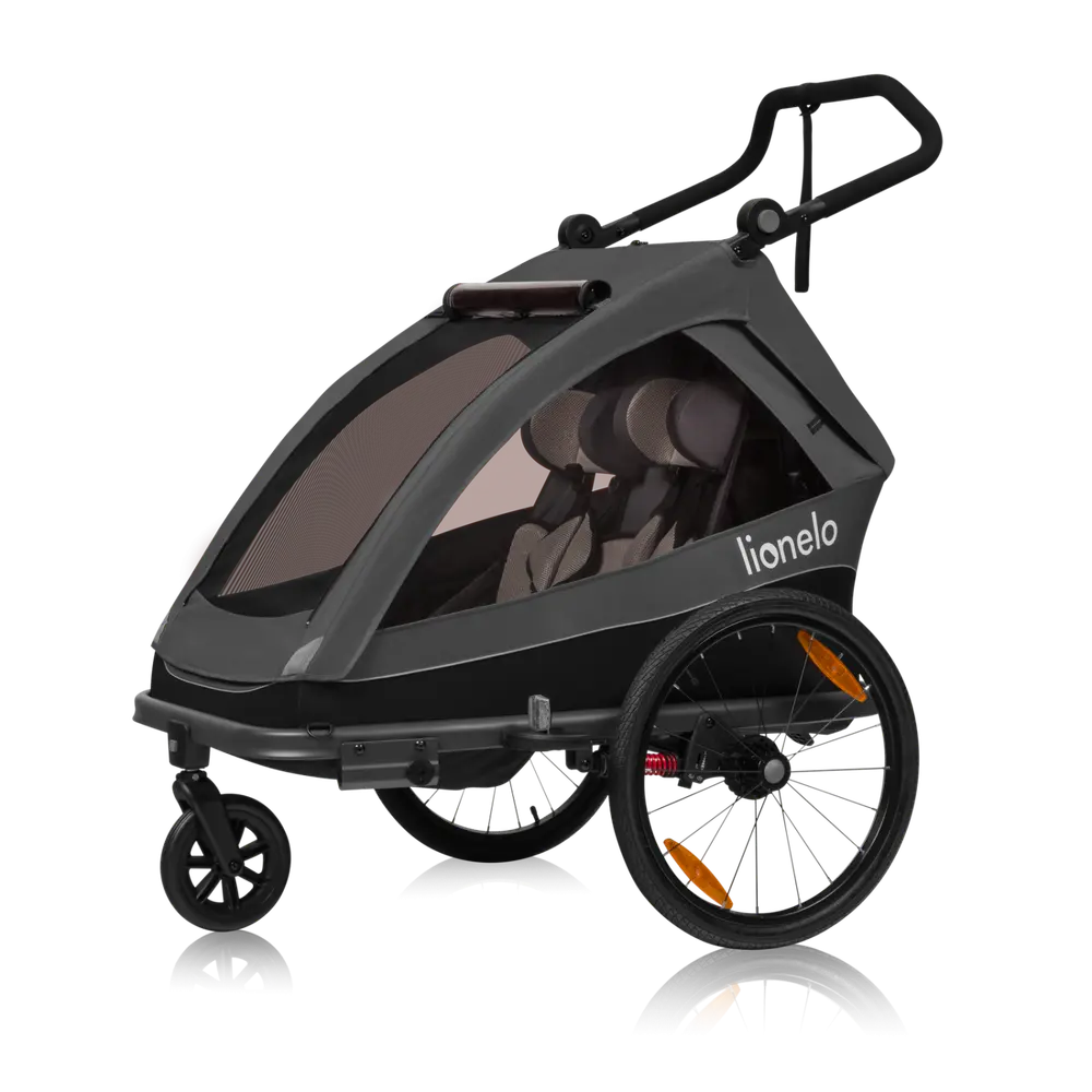 Lionelo Cama Cykelvagn - Grey Graphite | Barnvagnar - Cykelvagnar - Cykelvagn | BabyMode