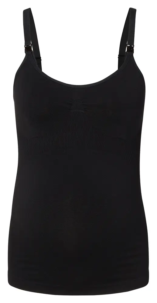 Evi Sömlös amningstopp - Black - XS\S | Graviditet & Amning - Amning - Amnings-BH | BabyMode