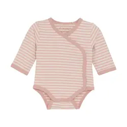Långärmad Omlottbody - Pale Mauve | Kläder - Prematurkläder | BabyMode