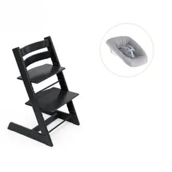 Tripp Trapp Stol bok & Newborn Set - Svart | Baby & Barn | BabyMode