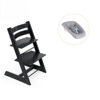 Stokke® Tripp Trapp Stol Bok Black Inkl. Newborn Set