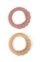 Silikonbitring 2-pack - Vintage Rose
