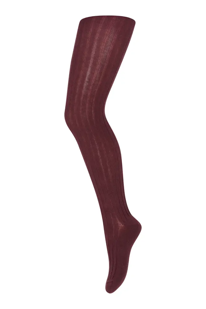 Strumpbyxor Rib Ull - Grape Skin - 70