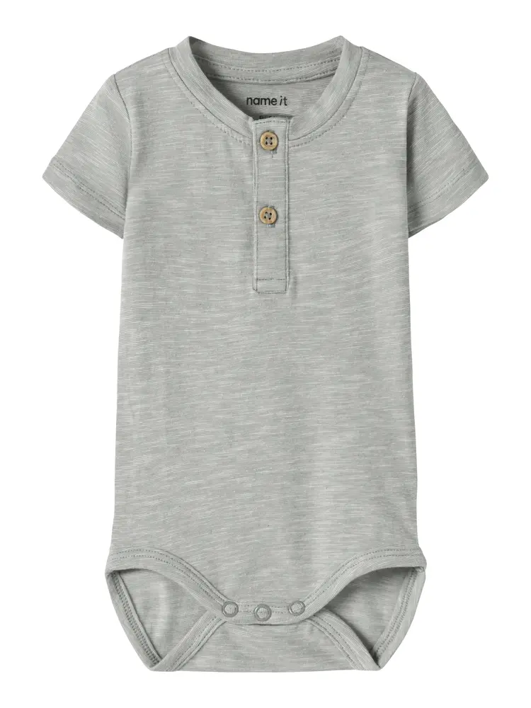 Jano Kortärmad Body - Shadow - 74 | Barnkläder - Bodys & overaller - Kortärmad body | BabyMode