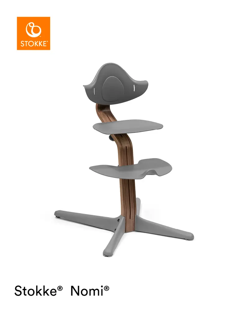 Stokke® Nomi Matstol - Walnut Grey | Baby & Barn - Äta - Barnstolar & tillbehör - Barnstolar utan tillbehör | BabyMode