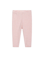 Leggings Randig - Coral/Off-White