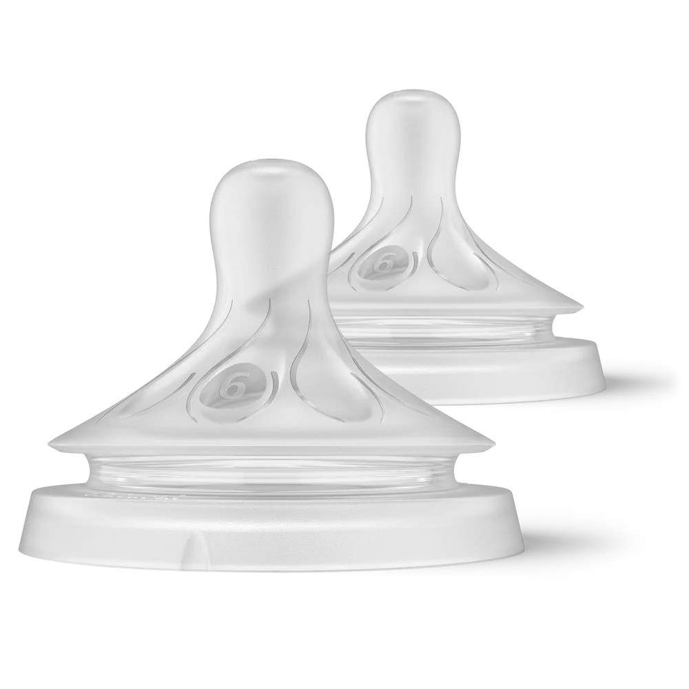 Natural Response Flasknapp 2-pack - Flow 6 | Baby & Barn - Äta - Nappflaskor | BabyMode