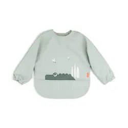 Långärmad Haklapp - Croco Green | Baby & Barn - Äta - Haklappar | BabyMode