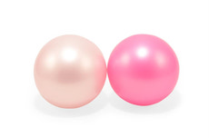 2 Plastbollar i Nät - LjusRosa/Pink