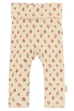 Dea High Waist Leggings - Fog Strawberry AOP