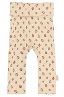 Dea High Waist Leggings - Fog Strawberry AOP