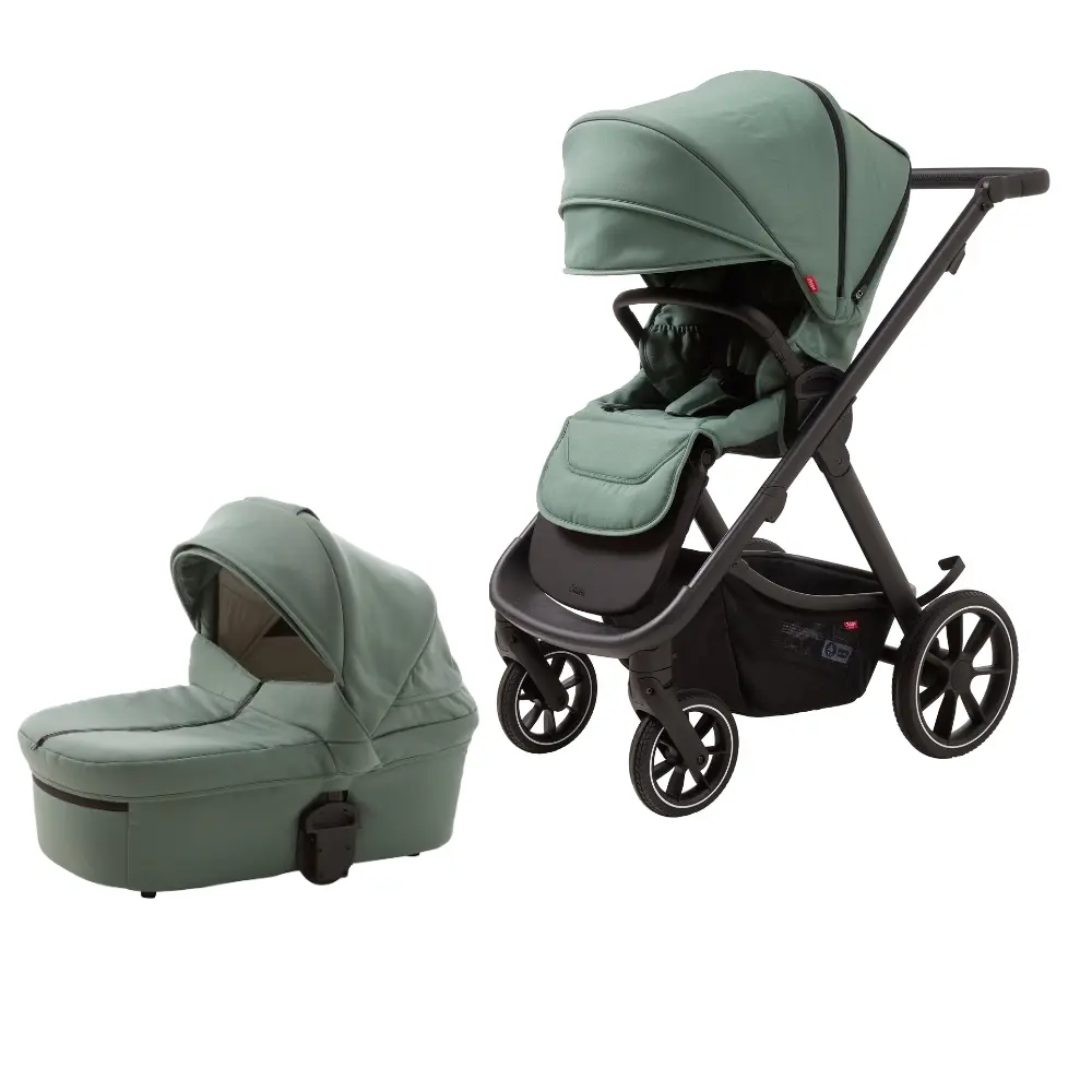 Odder Evoke Duovagn - Grön | Barnvagnar - Duovagnar - Alla duovagnar | BabyMode