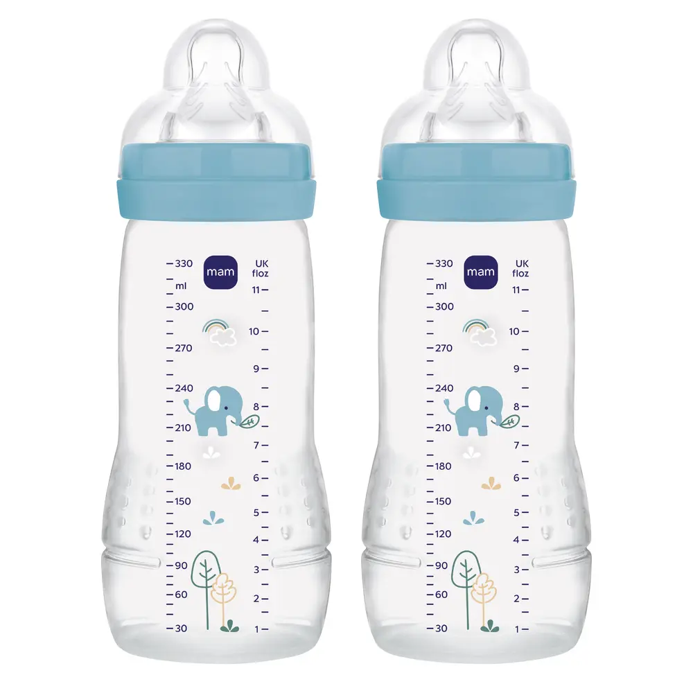 Nappflaska Easy Active 330ml 2pk Blue | Baby & Barn - Äta - Nappflaskor | BabyMode