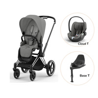 Priam Sittvagn + Cloud T + Basenhet T - Mirage Grey/Chrome Black