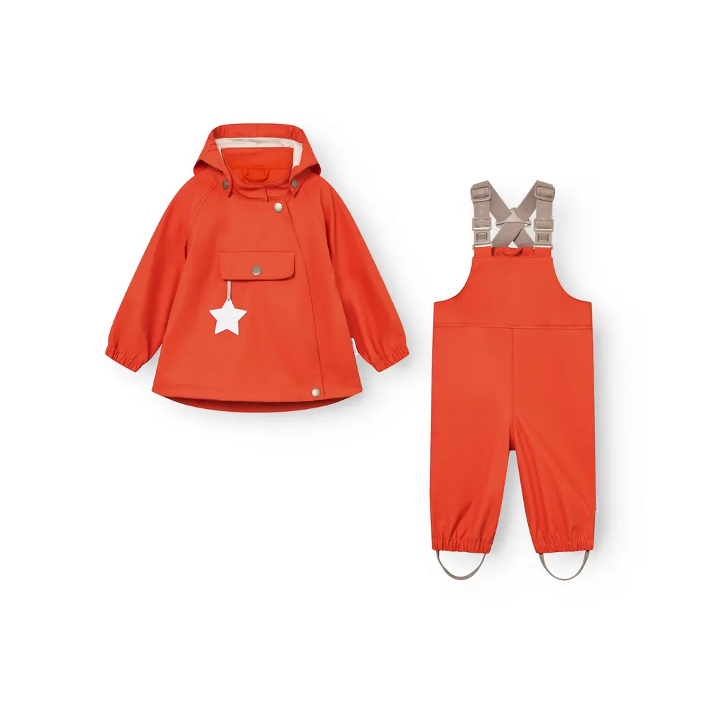 Matwainis Regnset - Paprika red - 2 ÅR/92 | Barnkläder - Ytterplagg - Regnkläder | BabyMode