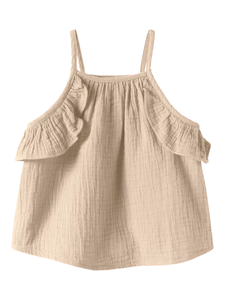 Hiisa Strap Topp - Brazzilian Sand - 110 | Barnkläder - Toppar - T-shirts & toppar | BabyMode