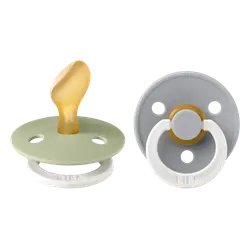 Napp Colour Night 2-pack Latex Anatomisk 6-18 mån - Sage/Cloud | Baby & Barn - Sköta - Nappar | BabyMode