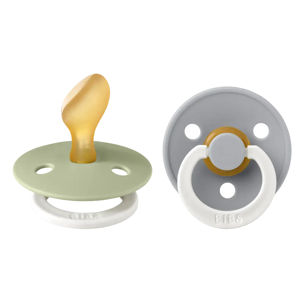 Napp Colour Night 2-pack Latex Anatomisk 6-18 mån - Sage/Cloud | Baby & Barn - Sköta - Nappar | BabyMode