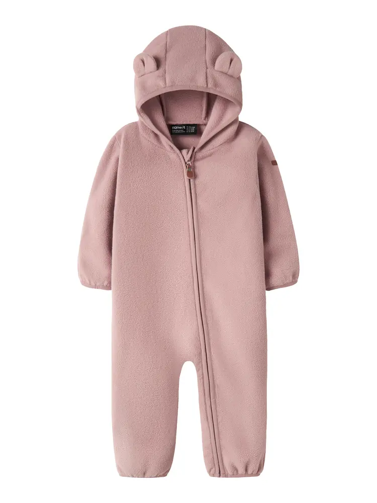 Name It Meeko Fleece Overall - Woodrose - 74/80