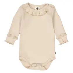Långärmad Body Cozy Me Rib - Oak | Kläder - Bodys & overaller - Långärmad body | BabyMode